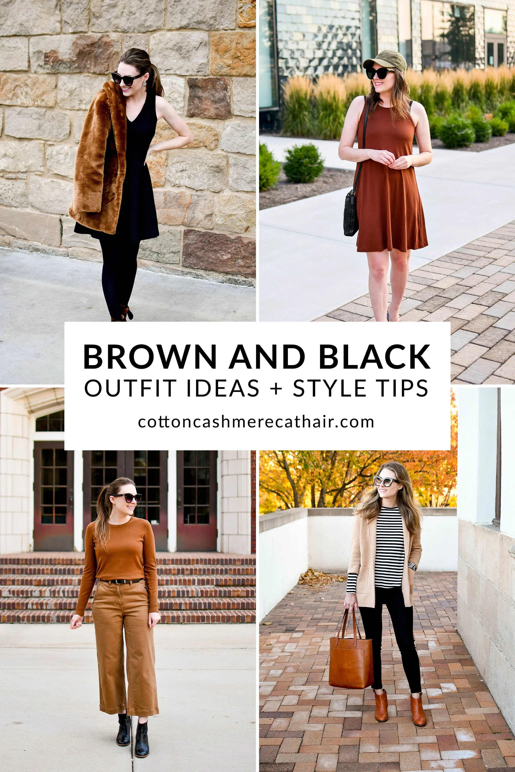 18 Brown and Black Outfit Ideas